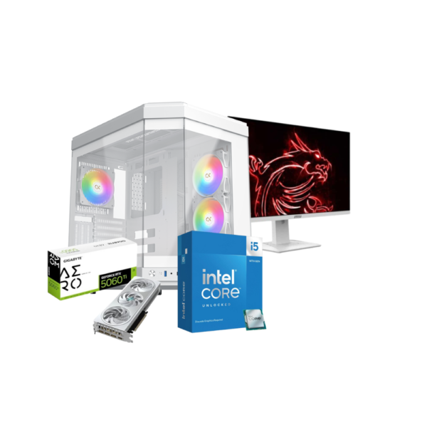 IceCore – i5-14600KF, RTX 5060 AERO OC 8G, Gaming Sistem,MSI G274F Gaming Monitor
